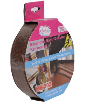 Miny Baby Kaydırmaz Bant-10 Metre / KAHVERENGİ