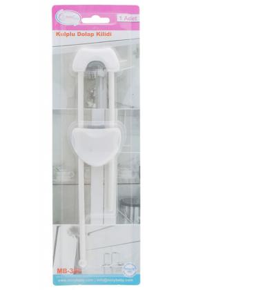 Miny Baby Çift Kapaklı Kulplu Dolap Kilidi